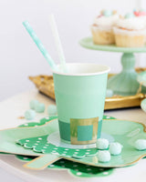 Green Color Changing Straws