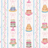 Watercolor Stripe Cake Wrapping Paper Roll 