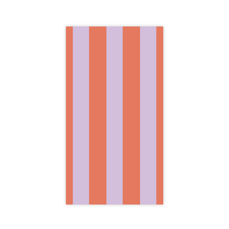 SUNKISSED ORANGE & LILAC SIGNATURE CABANA STRIPE GUEST TOWELS