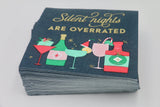 Funny Christmas Napkins | Silent Nights Are Overrated - 20ct: Default Title