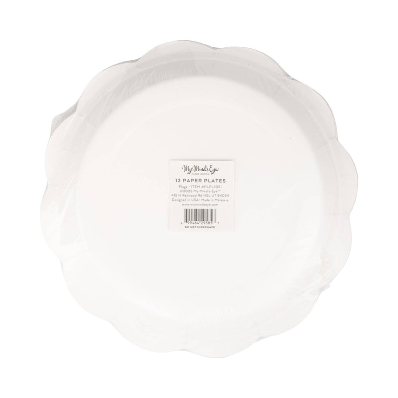Flags Round Plate (8 ct)