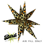 Leopard Print Starburst Balloon 40"