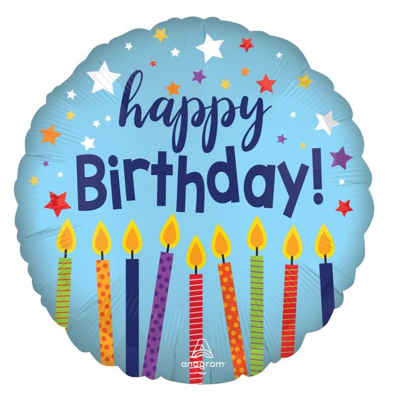 Standard Satin Happy Birthday Celebrate Balloon