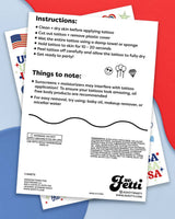 Fourth of July Tattoos | glow in dark, patriotic, usa flag,