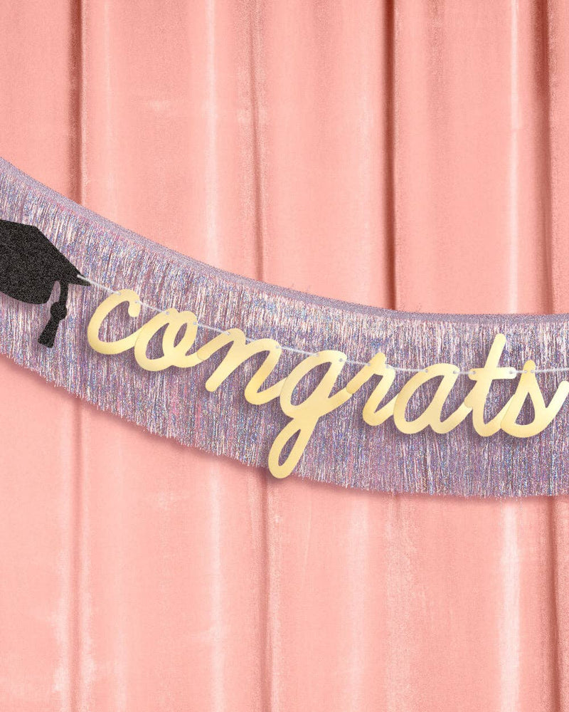 Congrats Grad Banner - two piece graduation banner