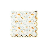 Stems Pattern Scallop Napkin