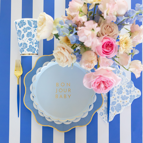 HENRY BEAR BLUE LARGE NAPKINS