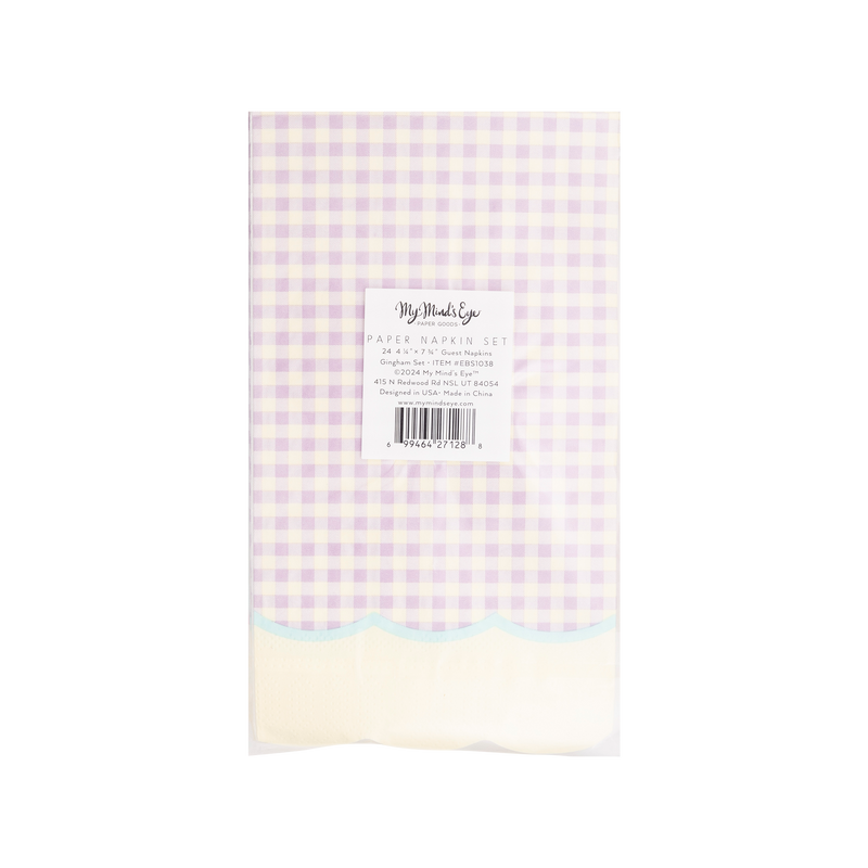 Gingham Napkin Set