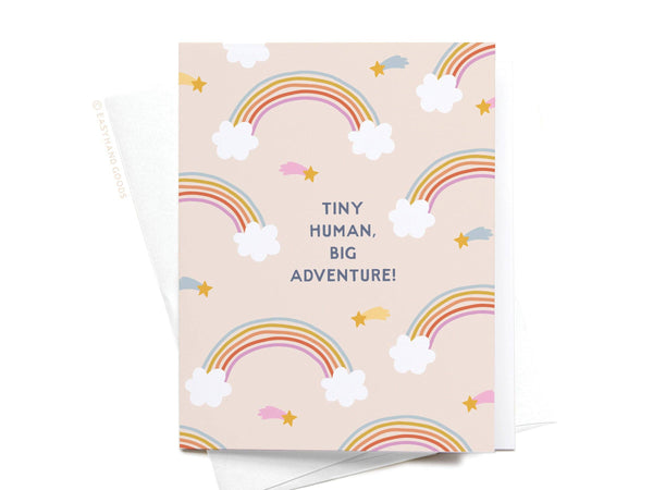 Tiny Human Big Adventure Greeting Card