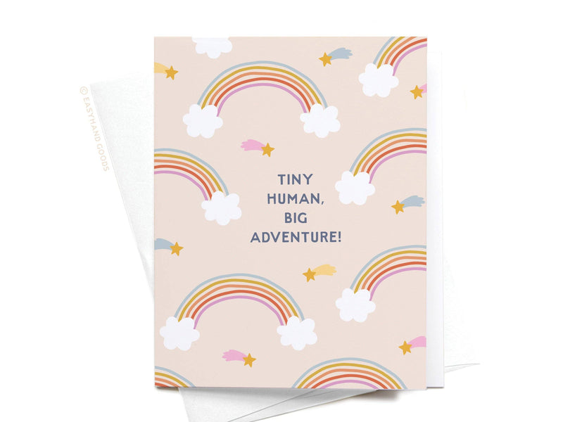 Tiny Human Big Adventure Greeting Card