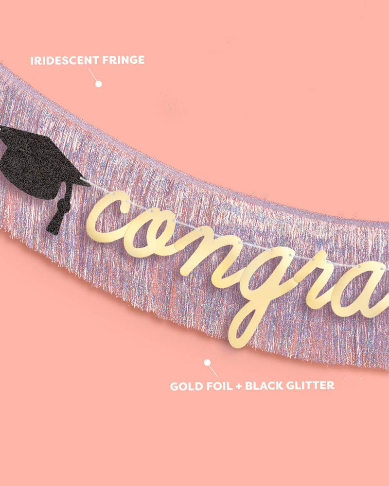 Congrats Grad Banner - two piece graduation banner