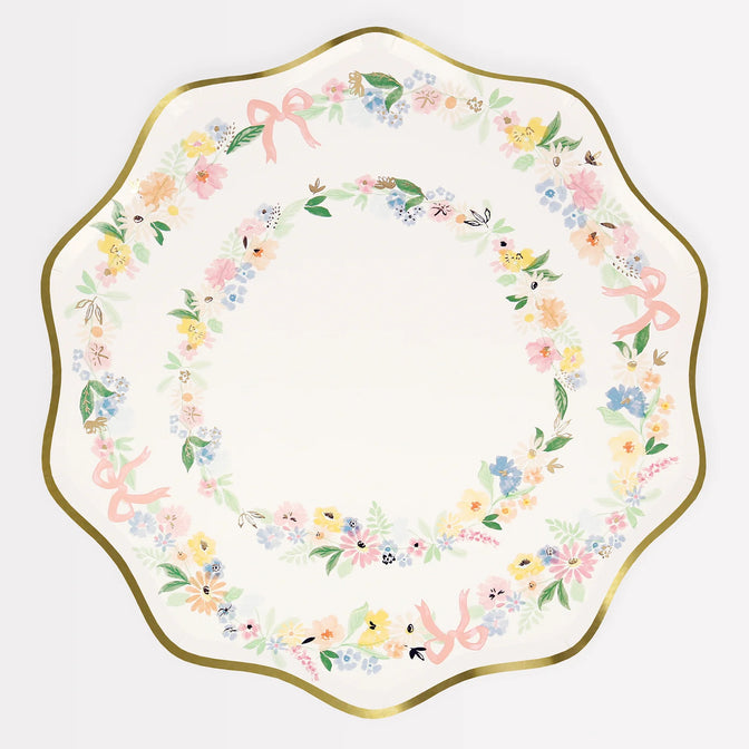 Elegant Floral Side Plates