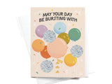 Bursting Balloons Scratch-Off Greeting Card