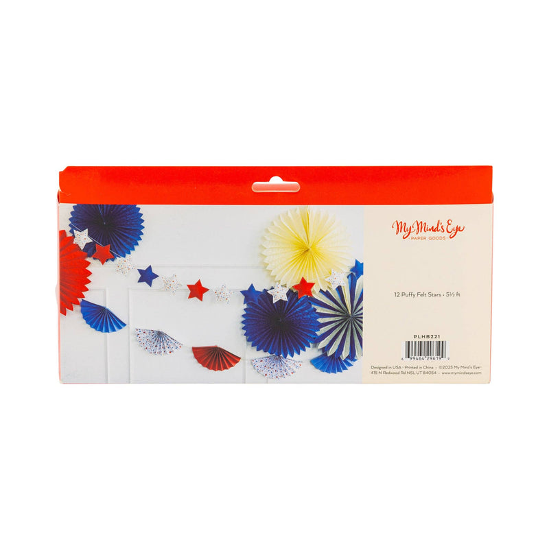Puffy Felt Star Banner
