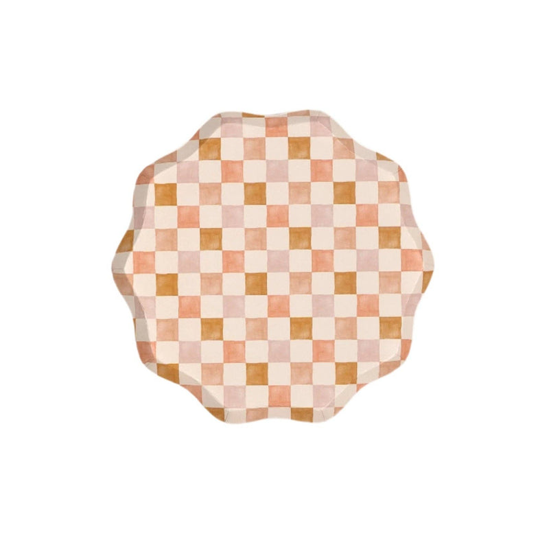 Harmony Plaid Dessert Plates