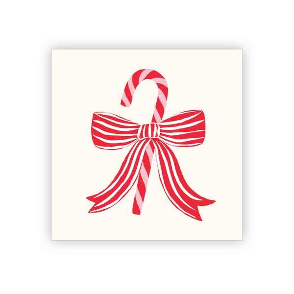 PEPPERMINT BOW COCKTAIL NAPKINS