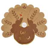 Folk Turkey Plates (x8)