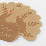 Folk Turkey Napkins (x16)