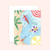 Warm Birthday Wishes card: White