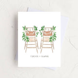 Better Together - Newly Wed Wedding Greeting Card: White