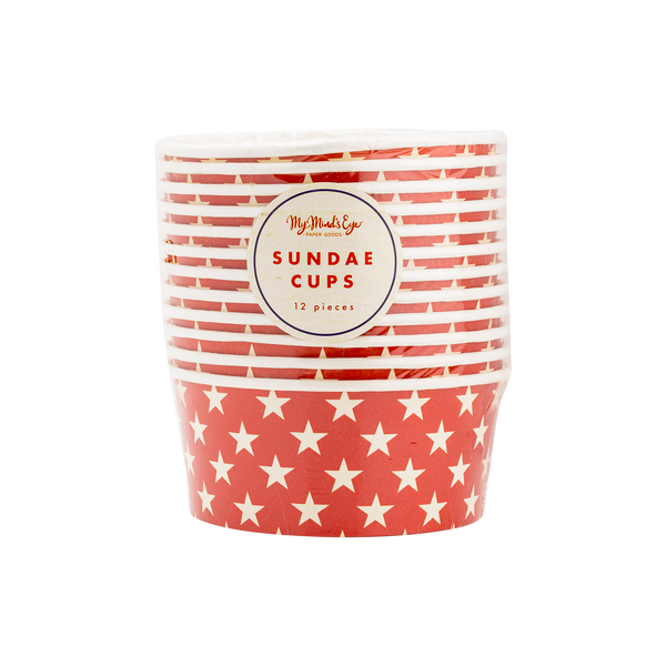Hamptons Star Paper Sundae Cups