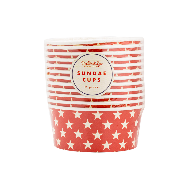 Hamptons Star Paper Sundae Cups