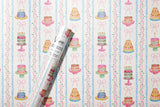 Watercolor Stripe Cake Wrapping Paper Roll 