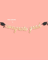 Congrats Grad Banner - two piece graduation banner