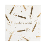 PLGLD27 - Make a Wish Candles Cocktail Napkin