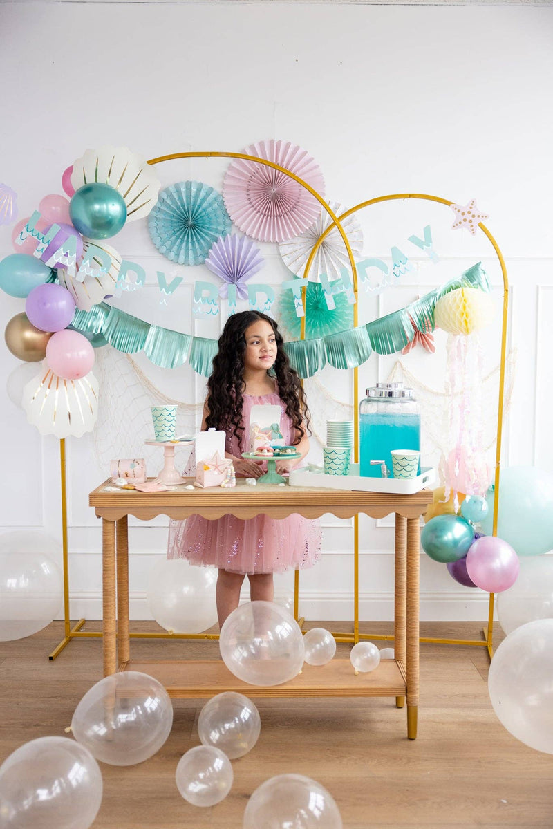 Happy Birthday Mermaid Banner Set