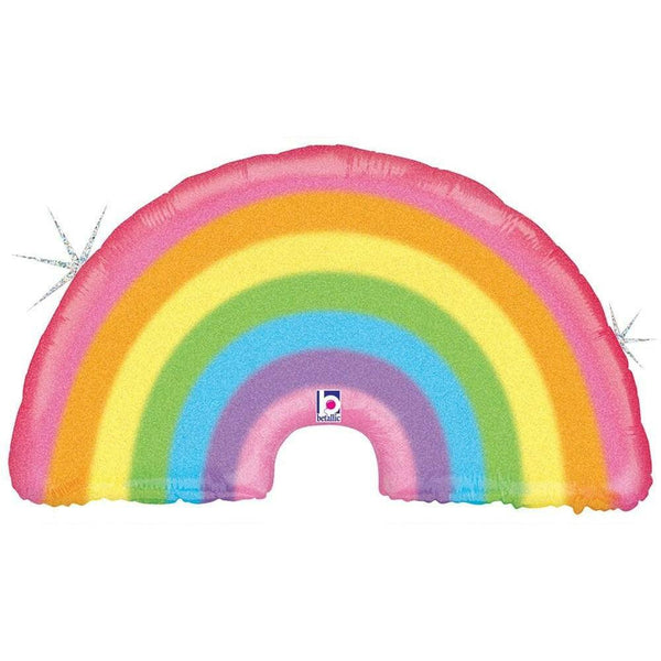 36in Foil Pastel Rainbow Balloon