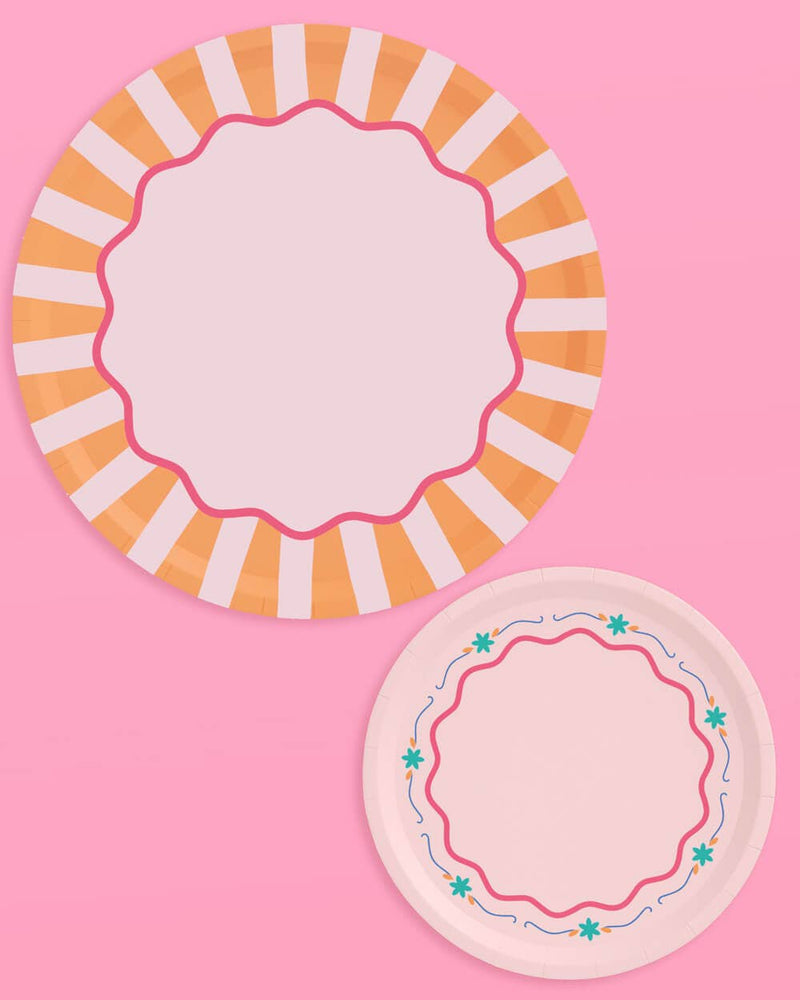 Italian Summer Plates, Bachelorette, Birthday