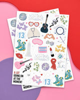 Taylor Swift Eras Tour Temporary Tattoos, Birthday, Bachelor