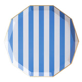 PALISADES BLUE SIGNATURE CABANA STRIPE PLATES