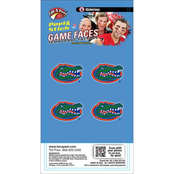 Florida Game Faces® Temporary Tattoos