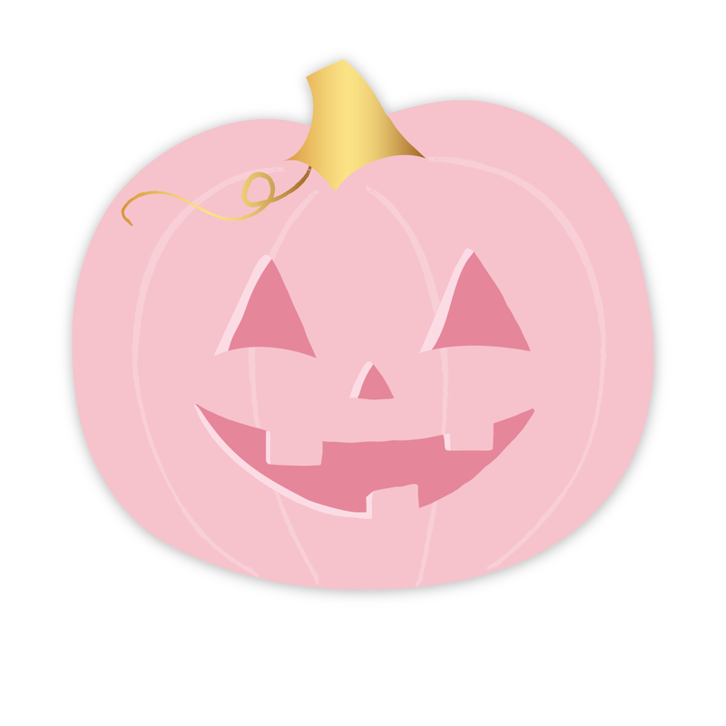 PINK JACK-O-LANTERN SMALL PLATES