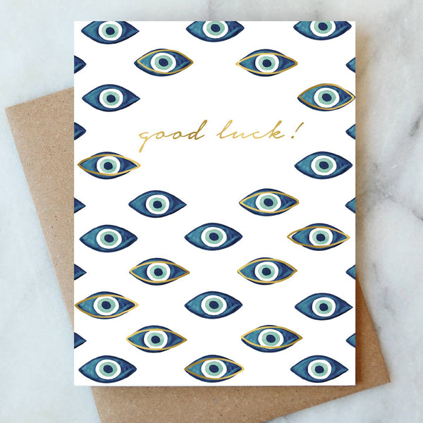Evil Eyes Greeting Card | Cheers Congrats Card