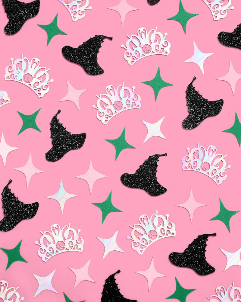 Wicked Witch Confetti - 200 pc confetti kids pink green
