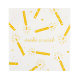 PLGLD27 - Make a Wish Candles Cocktail Napkin