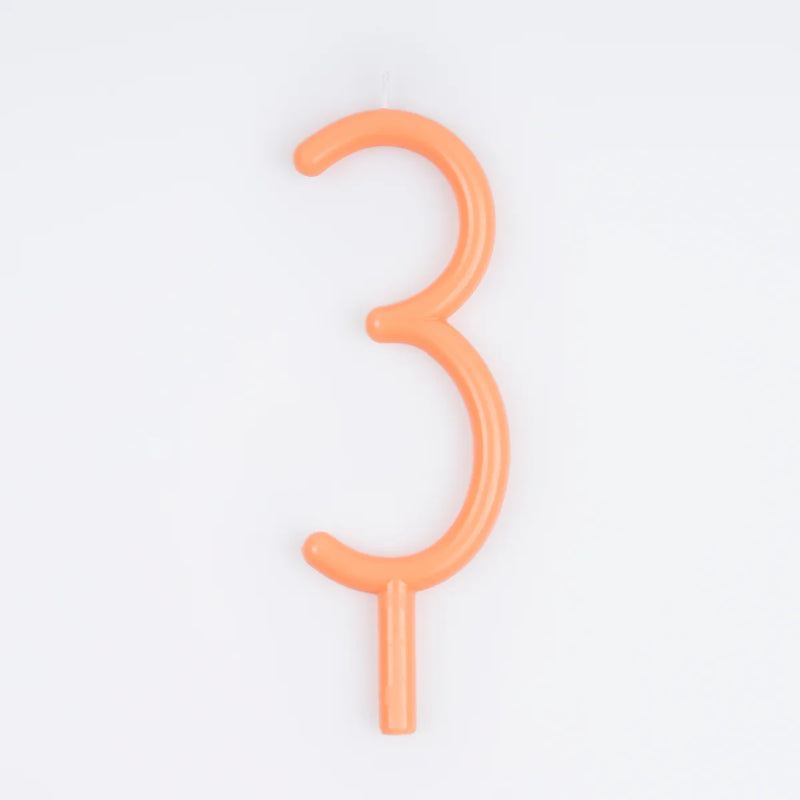 Slim Number Candle - 3