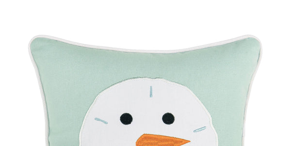 Christmas Snowman Sand Dollar Pillow
