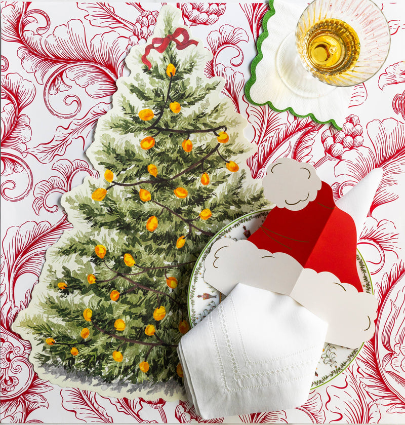 Festive Christmas Tree Paper Placemats