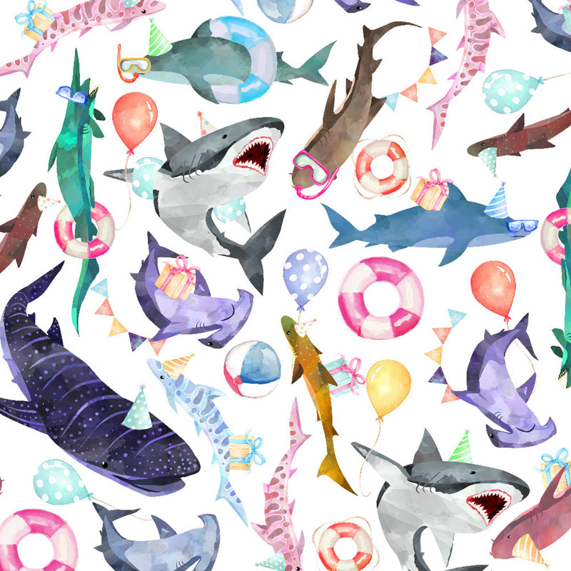 Shark Party Gift Wrapping Paper