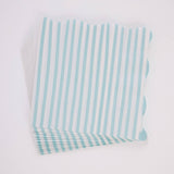 Petite Stripe – Teal and White Stripe Lunch Napkins | Joy Ladder Premium Partyware