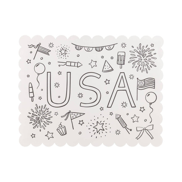 USA Coloring Activity Placemat (24 ct)