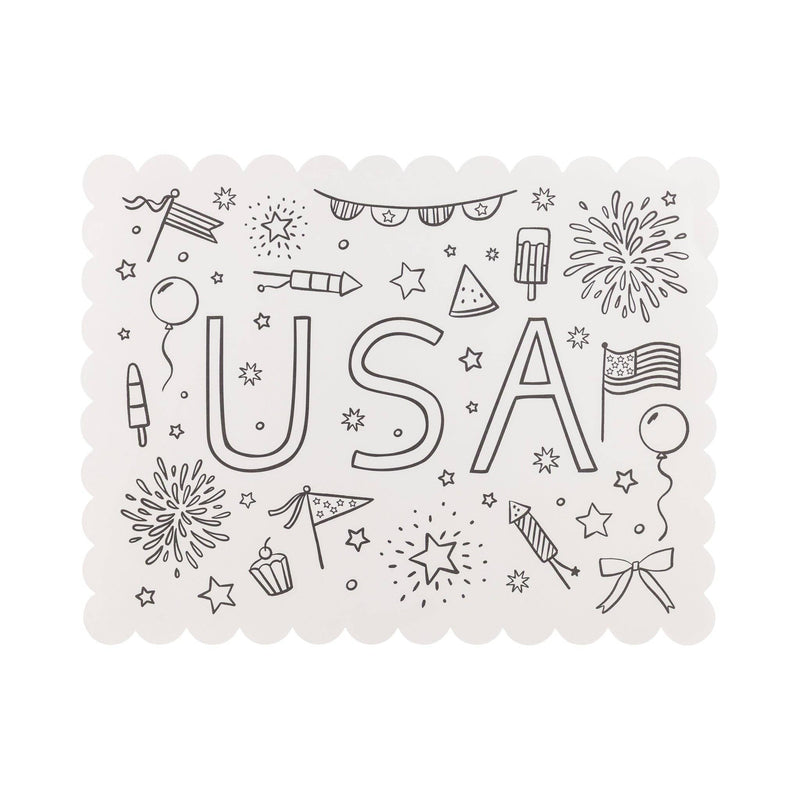 USA Coloring Activity Placemat (24 ct)