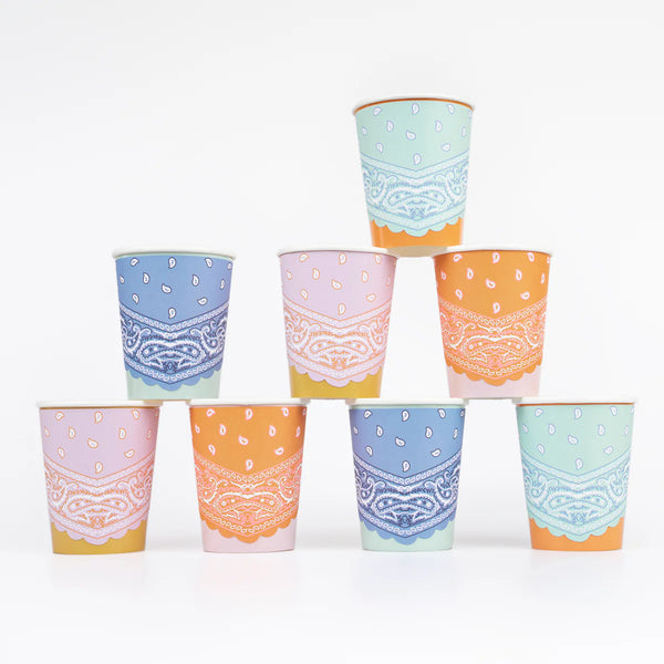 Western Bandana Cups