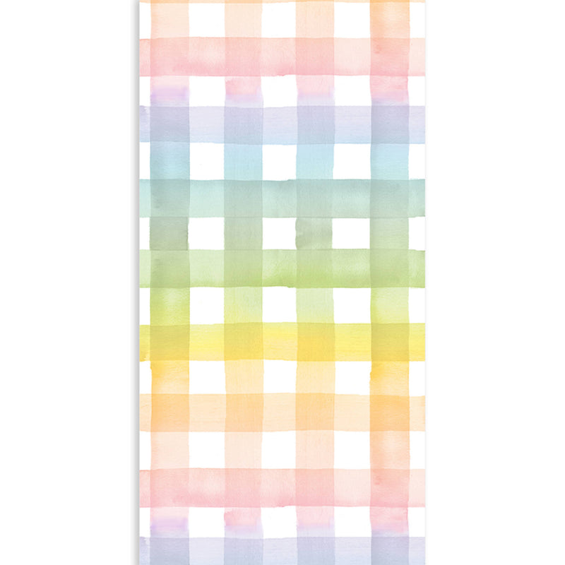 Rainbow Gingham Table Runner