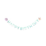 Happy Birthday Mermaid Banner Set