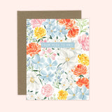 Floral Miss to Mrs. Card | Bridal Shower Card: White
